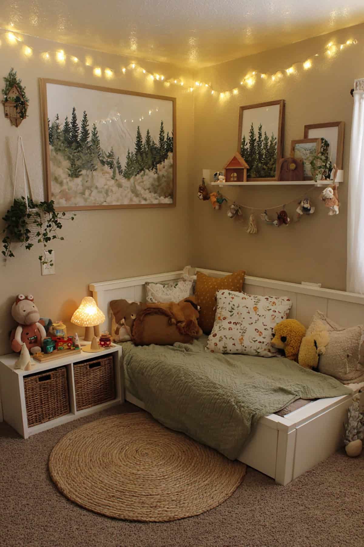 Fairy Woodland Corner With Mushroom Night Light