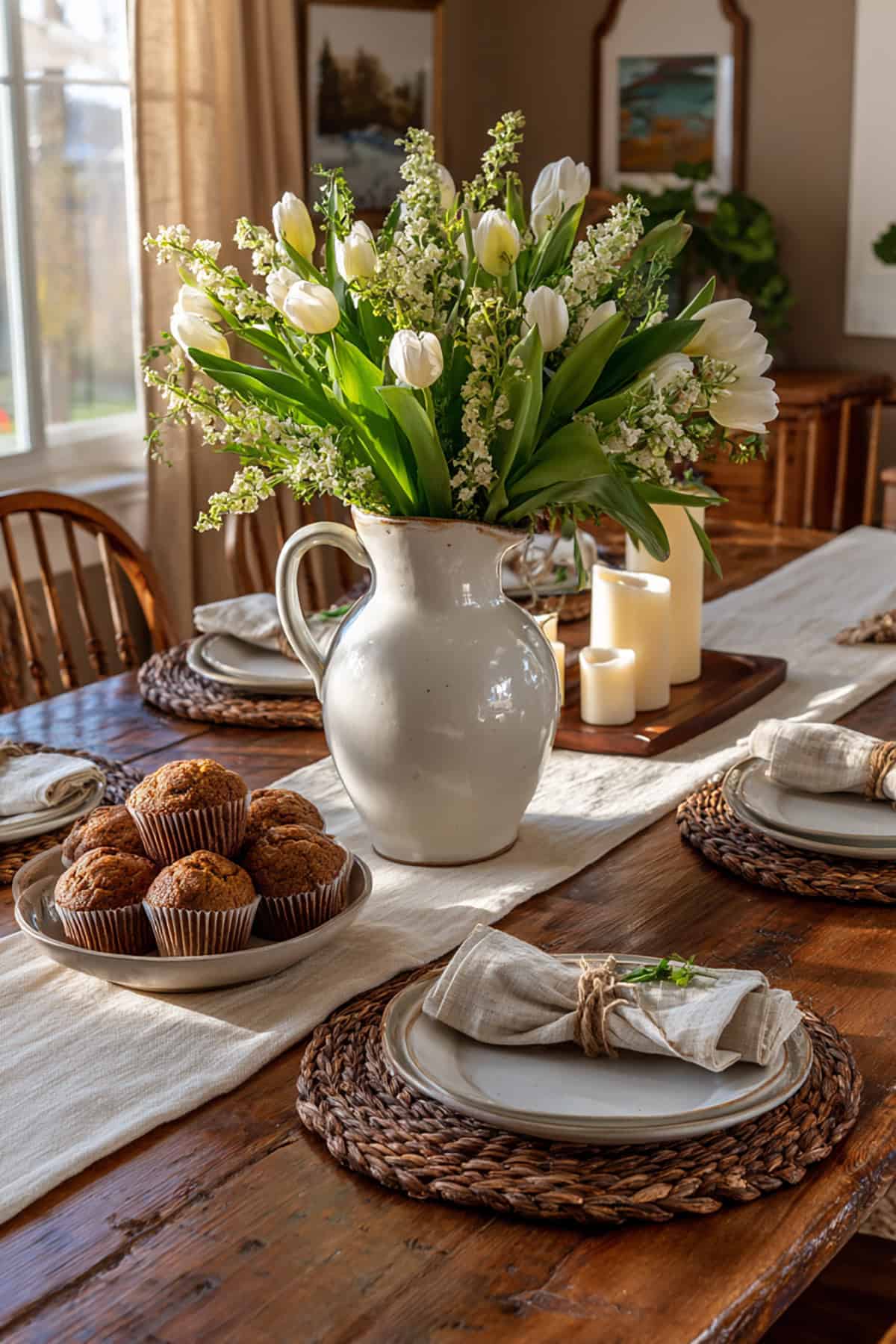 Farmhouse Pitcher Centerpiece Table