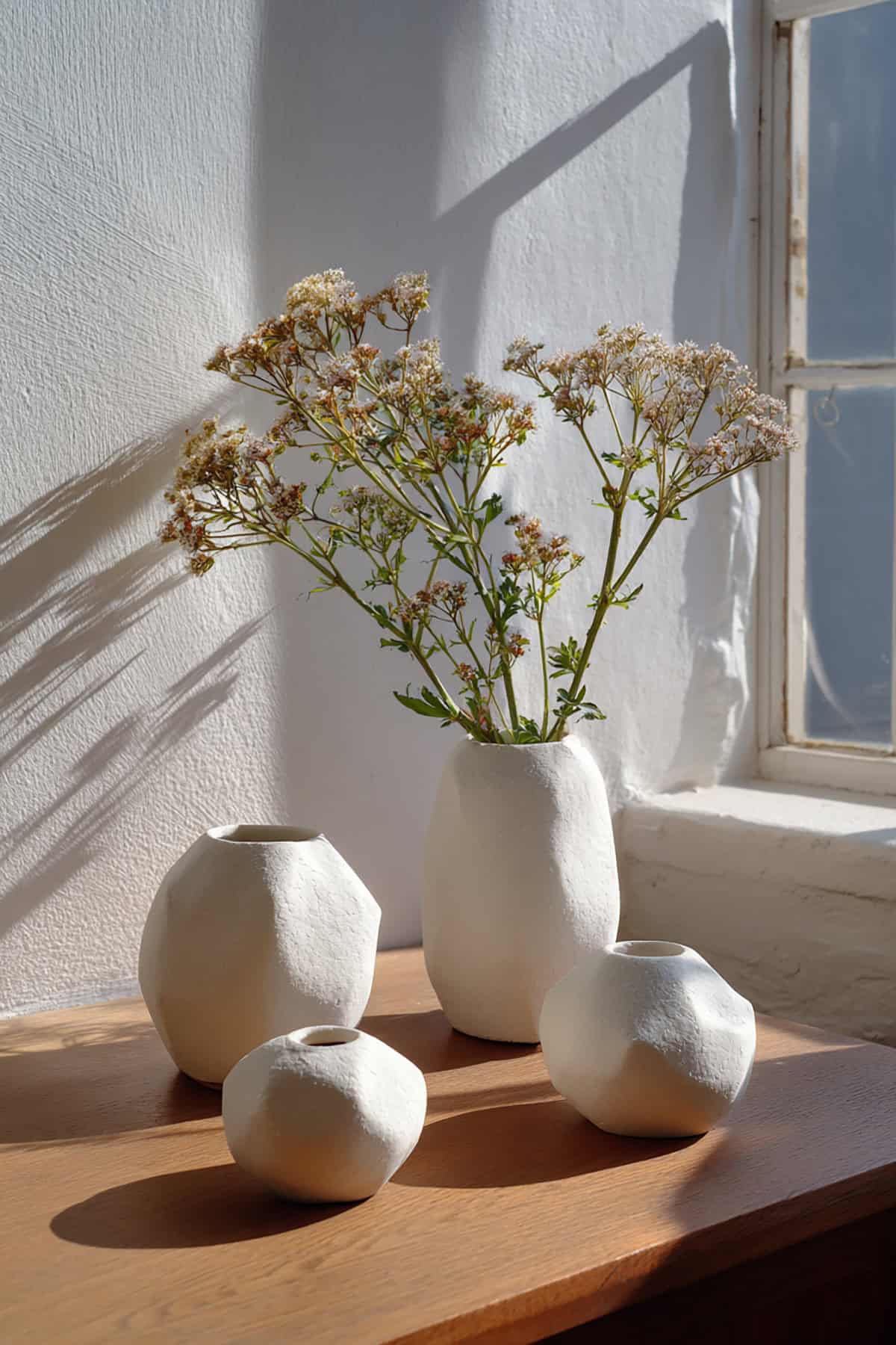 Faux Ceramic Clay Vases