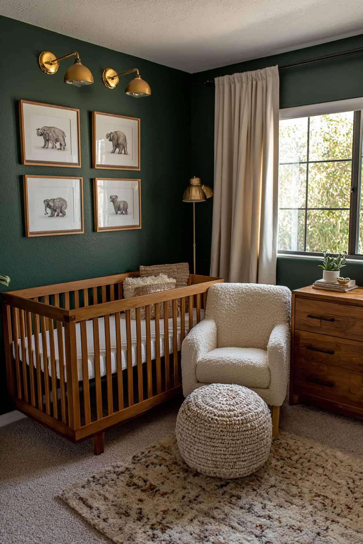 Forest Green + Brass Modern Heritage Nursery