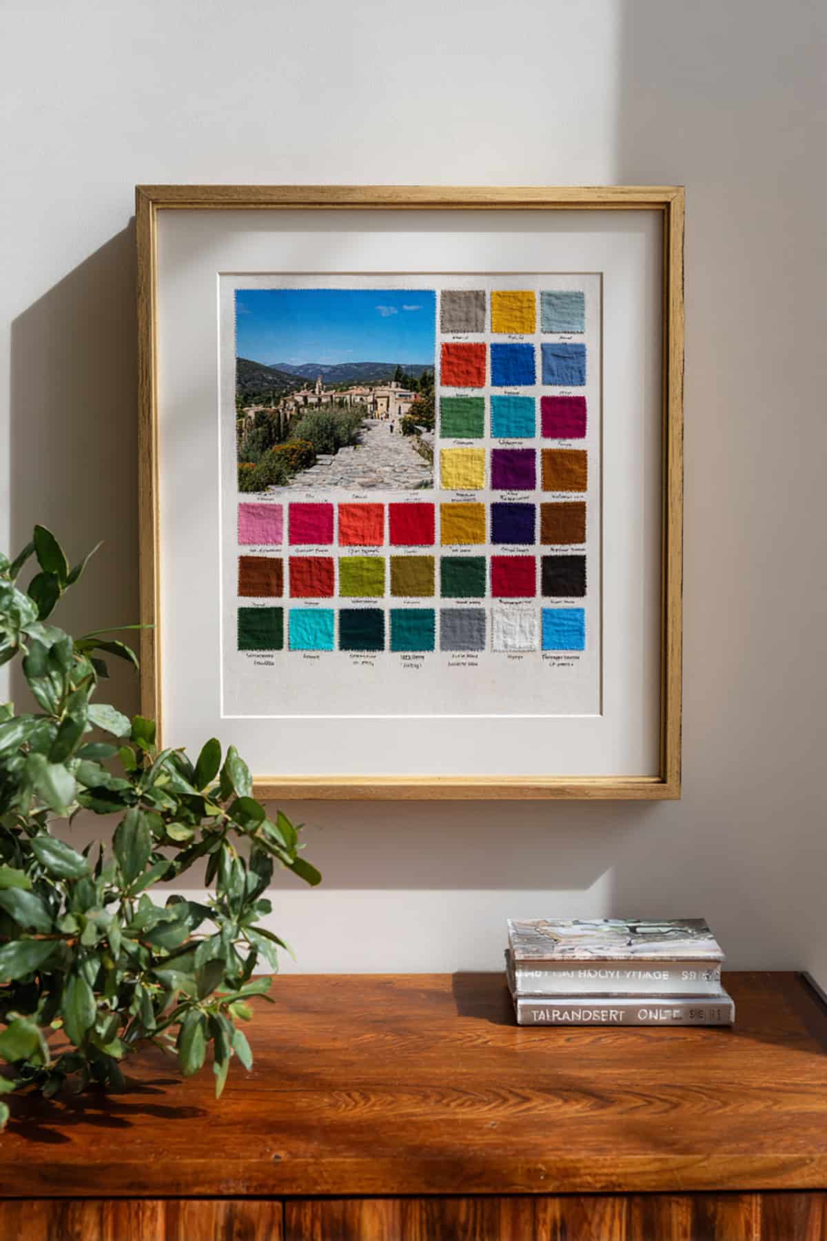 Framed Fabric Swatches From Markets