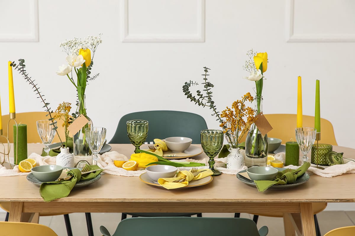 Green Goblets, Yellow Candles