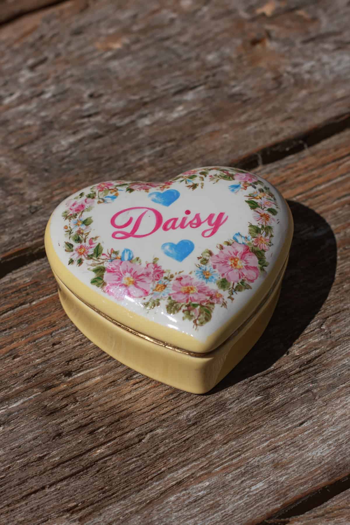 Hand Painted “Love” Trinket Box