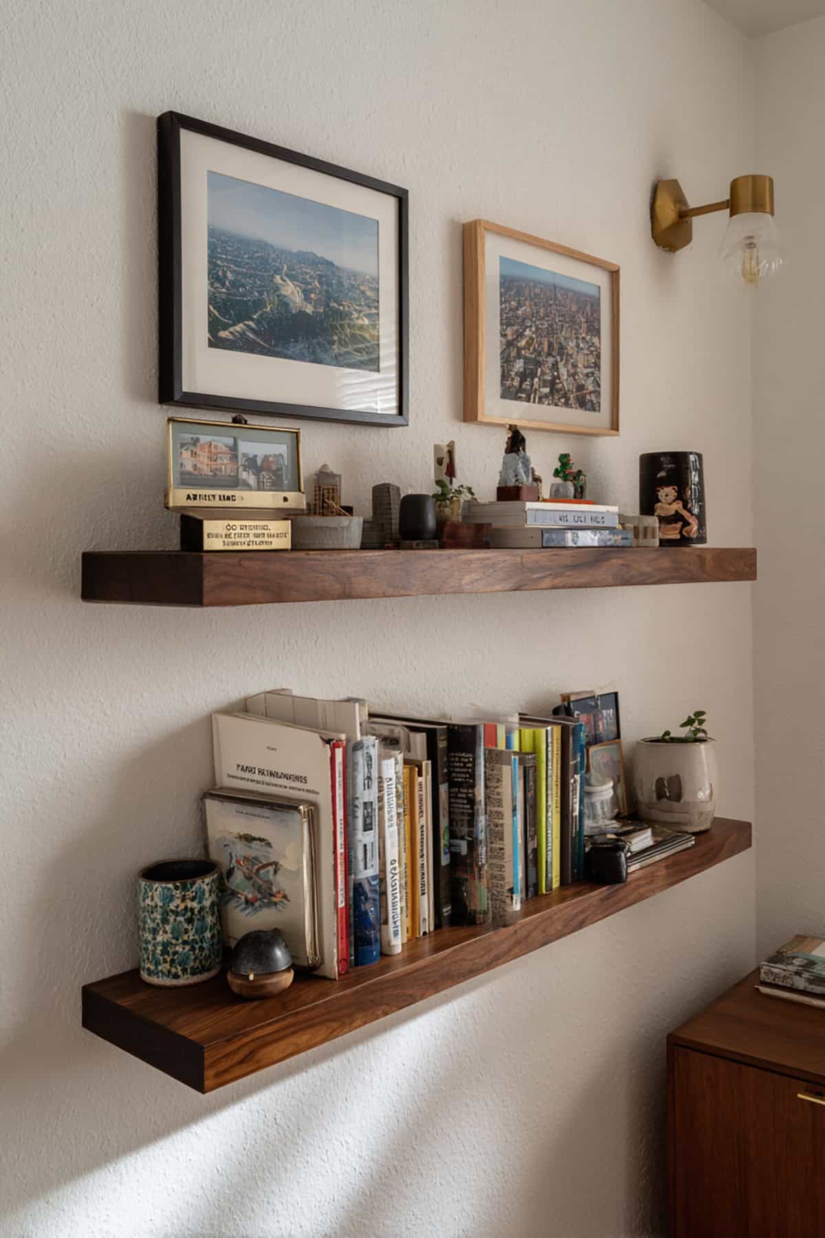 Museum Label Shelves With Tiny Plaques