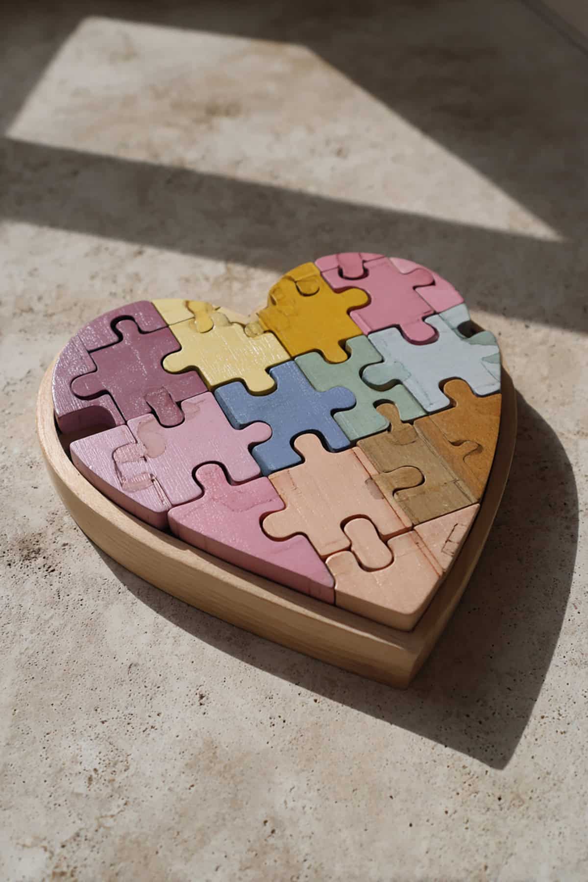 Personalized Heart Name Puzzle (Wood)