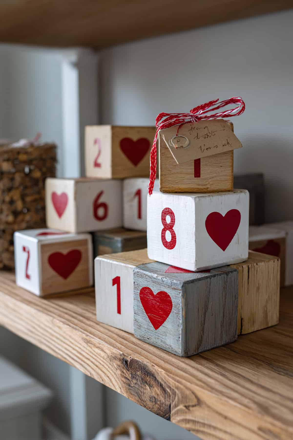 Valentine Countdown Mini Calendar Blocks