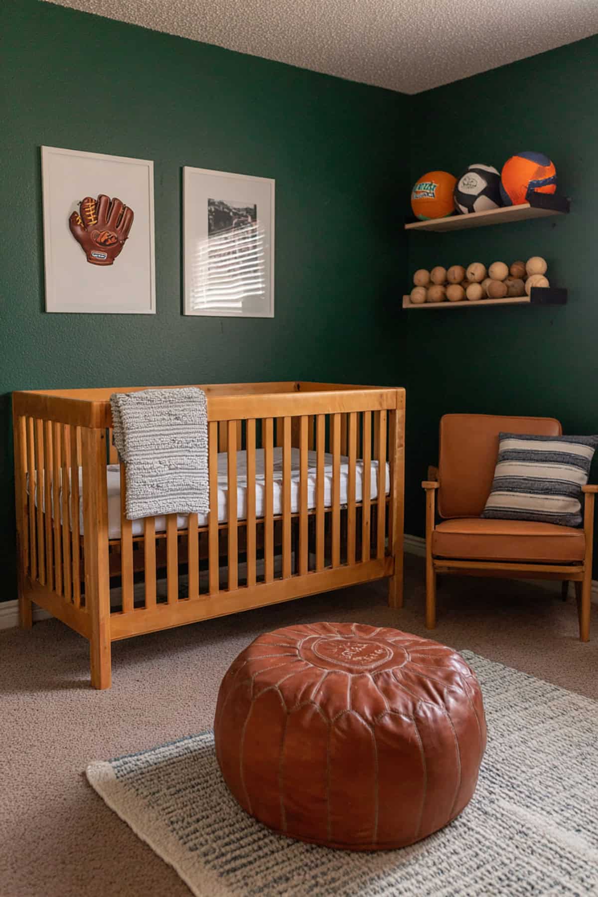 Vintage Sports Nursery With Subtle Team Free Style