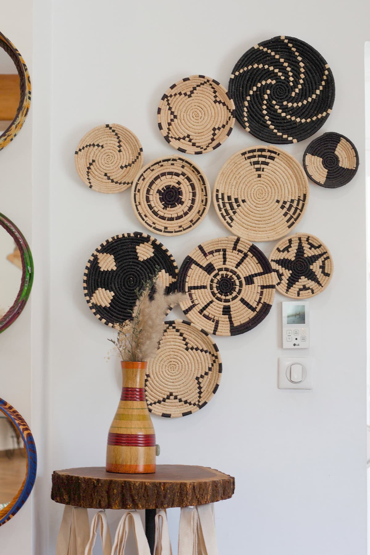 Woven Basket Gallery Wall