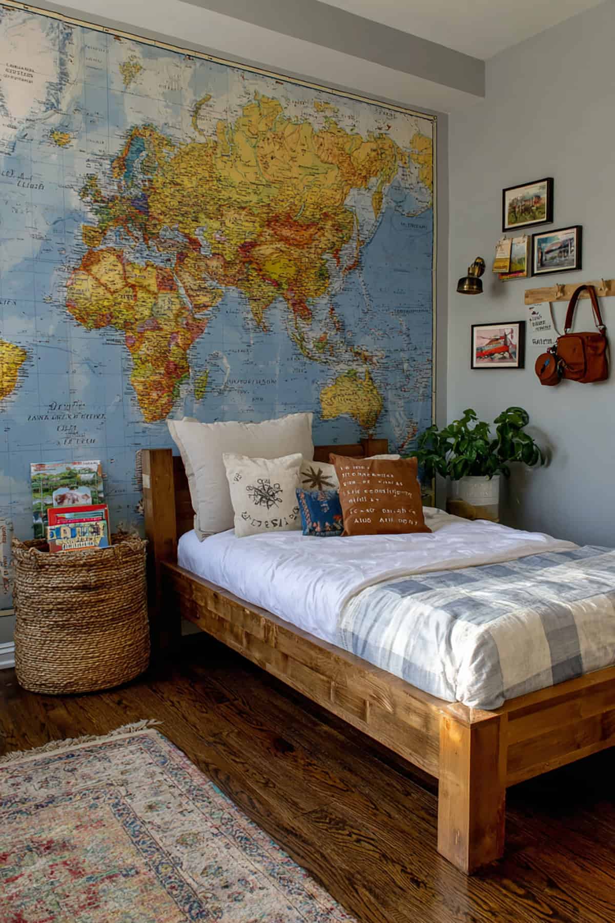 Adventure Map Wall + Explorer Bed
