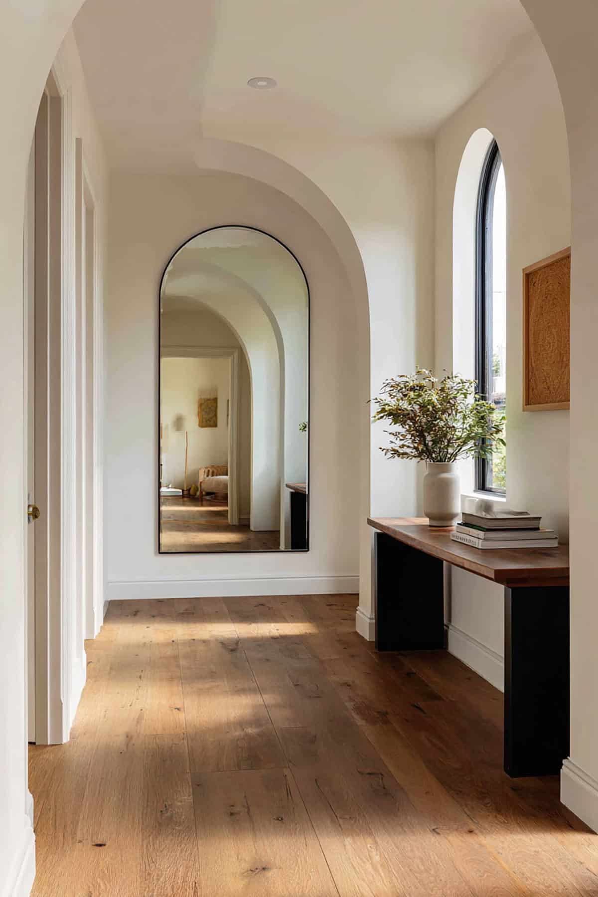 Arched Mirror Feature