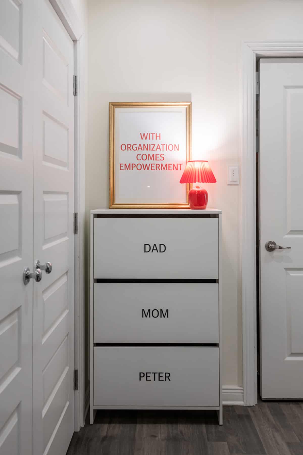 BISSA Shoe Cabinet With Family Zones