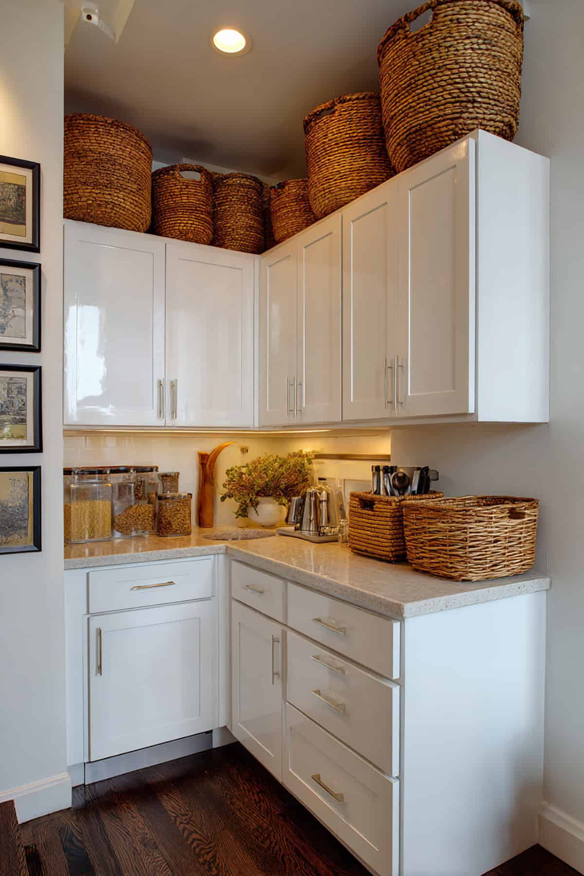 Baskets On Top Of Cabinets