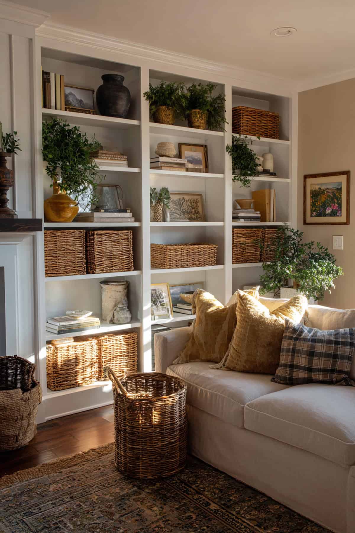 Built In Farmhouse Bookcases