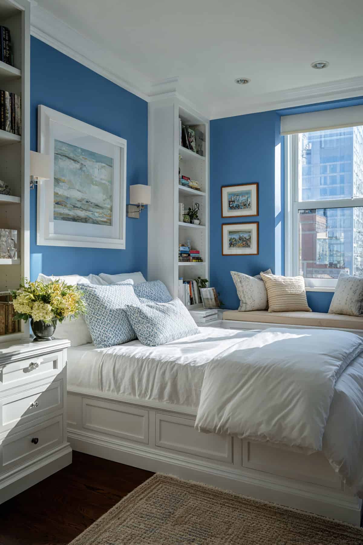 Classic Blue + White With Built In Feel