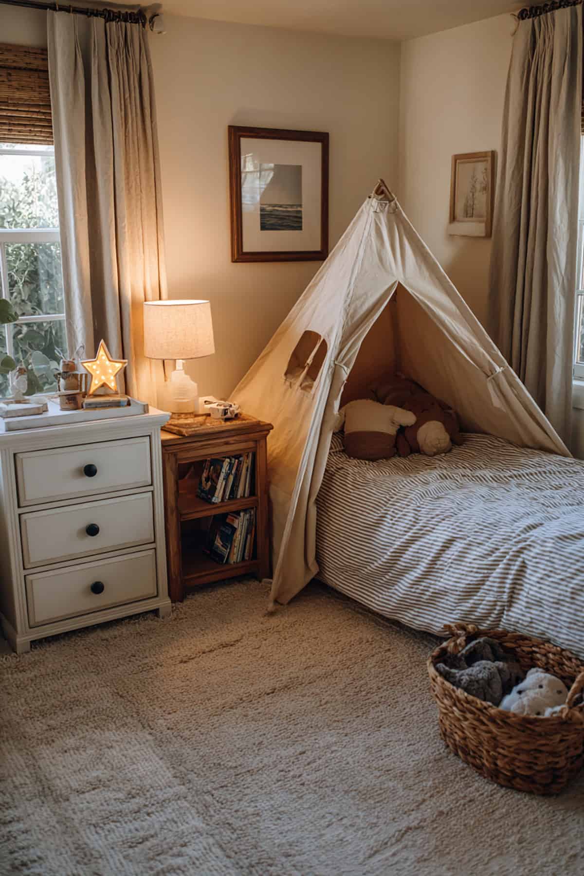 Cozy Tent Beside The Bed