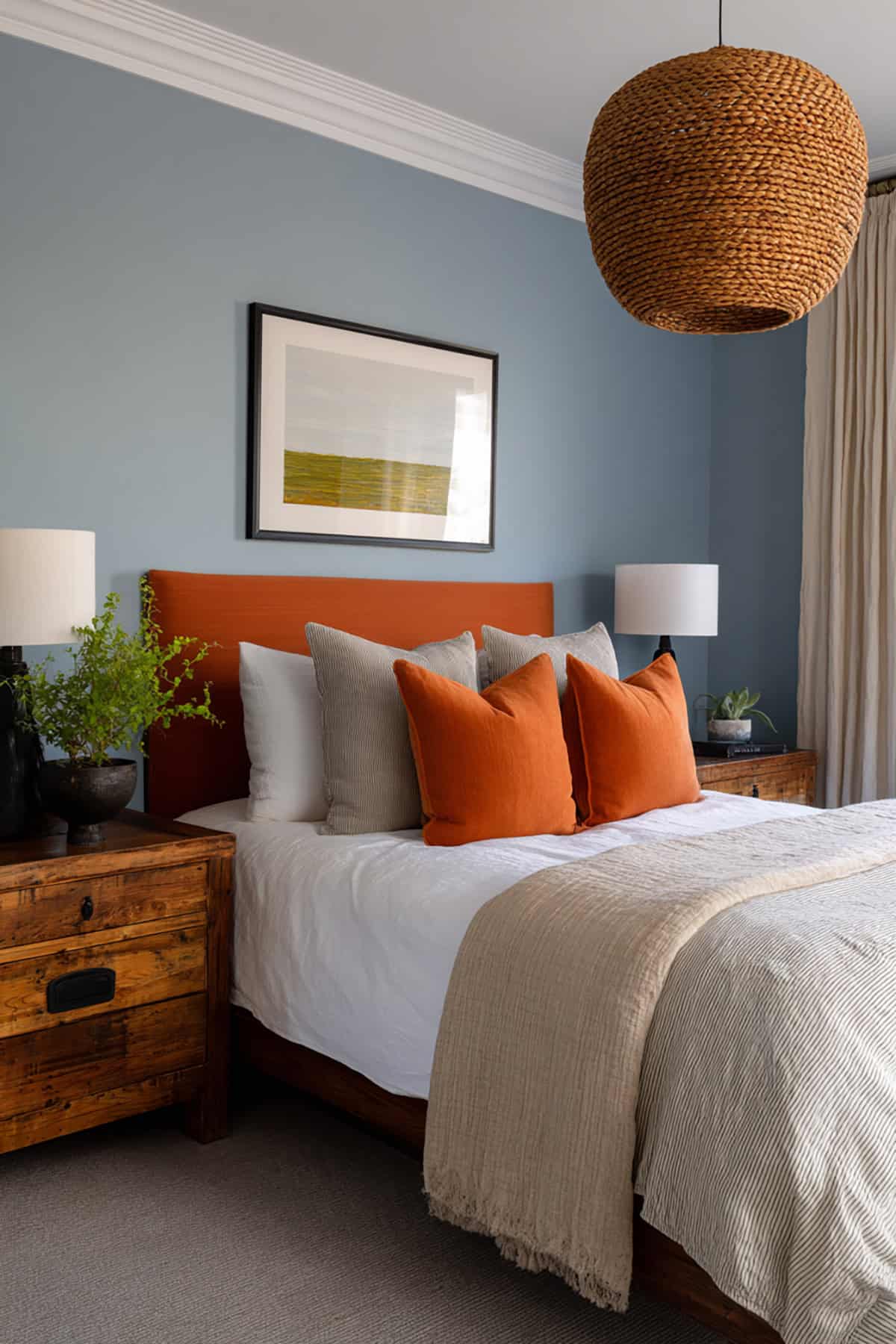 Delightful Blue and Harmonious Orange