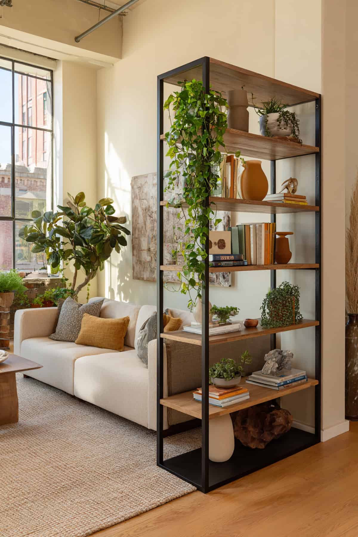 Double Sided Open Bookshelf Partition 1