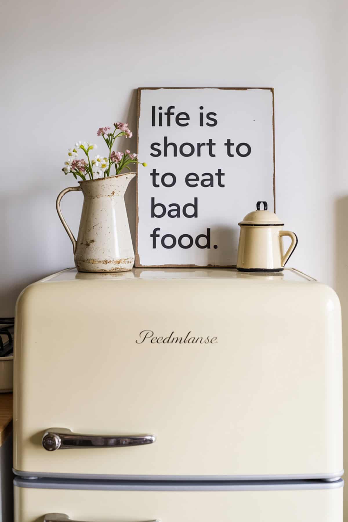 Farmhouse Pitcher + Subtle Sign