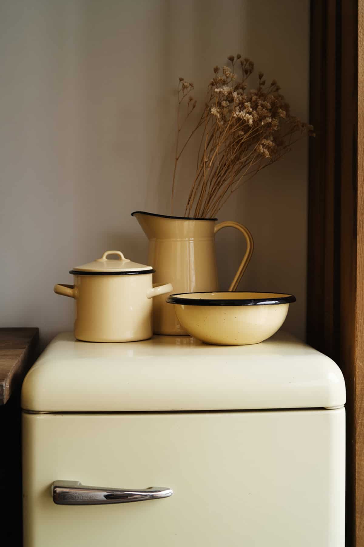Matching Enamelware Trio Display