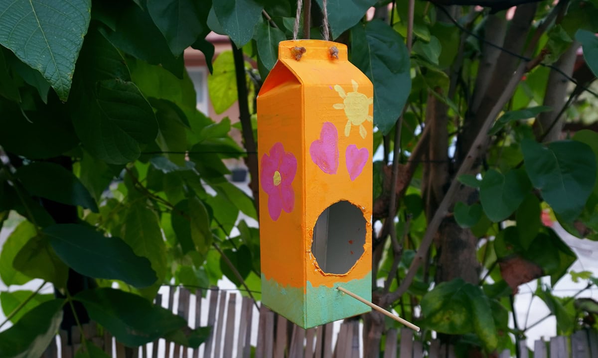 Milk Carton Birdhouse