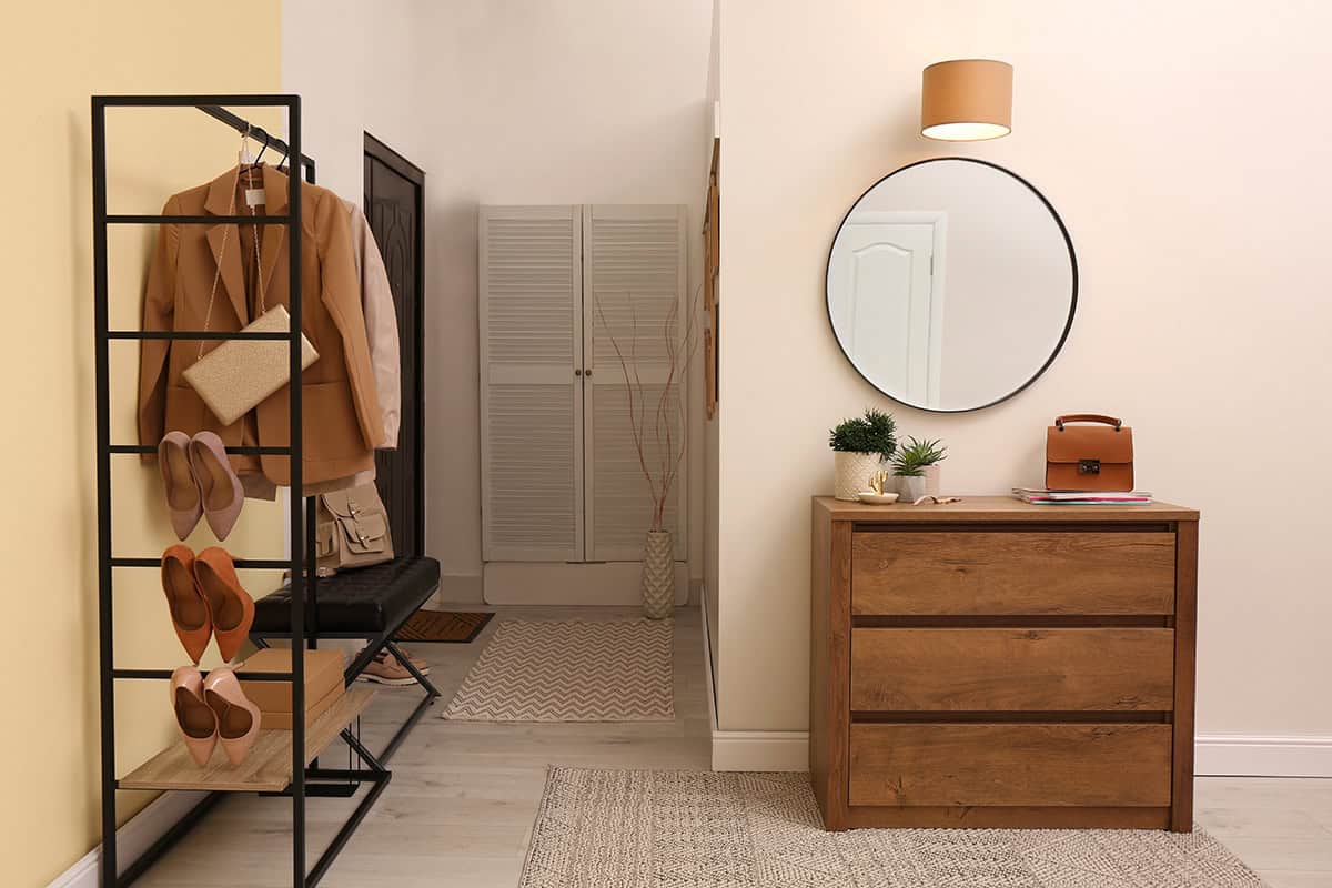 Open Coat Rack Storage