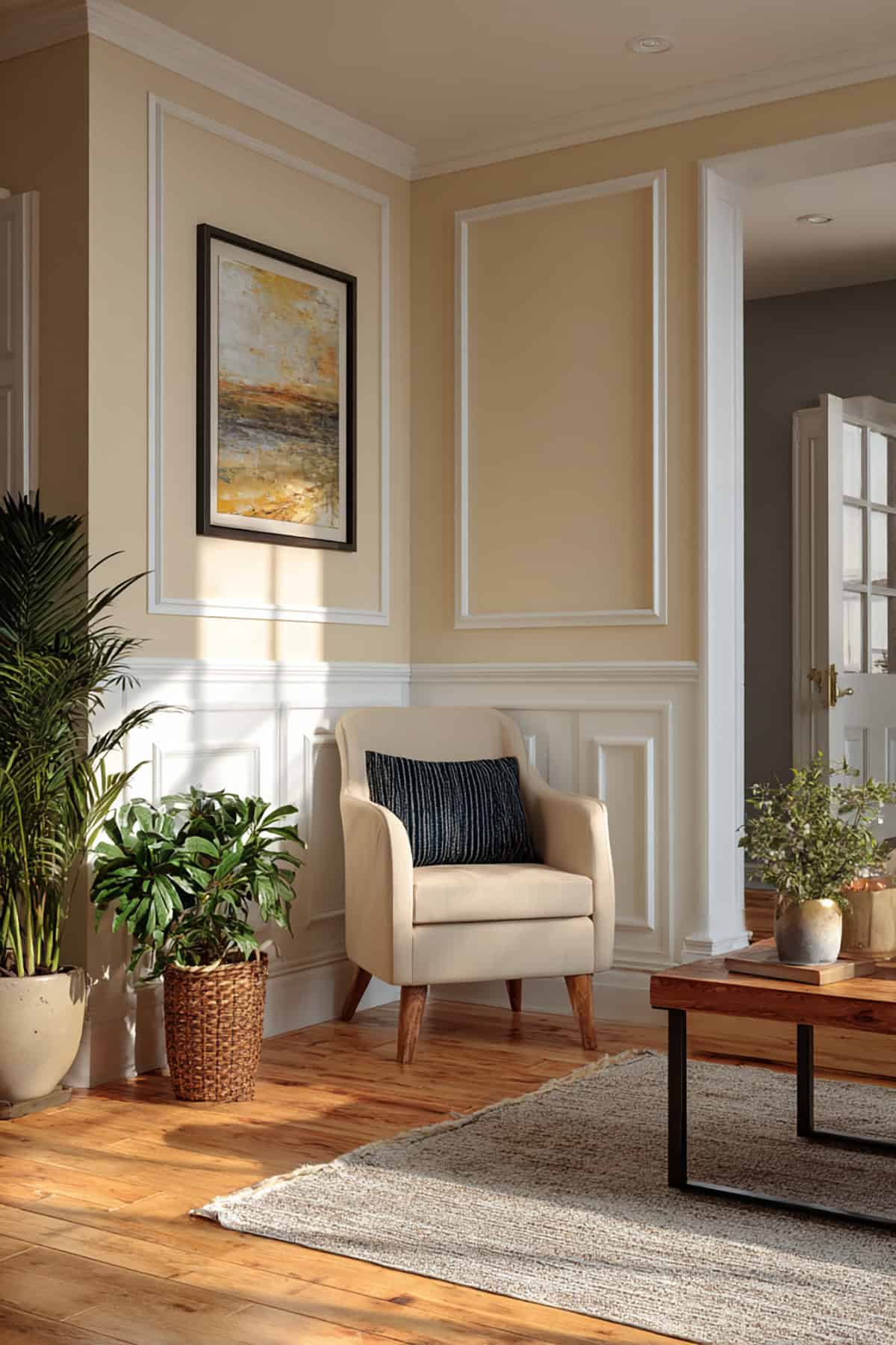 Paint Only Faux Wainscoting With Crisp Lines