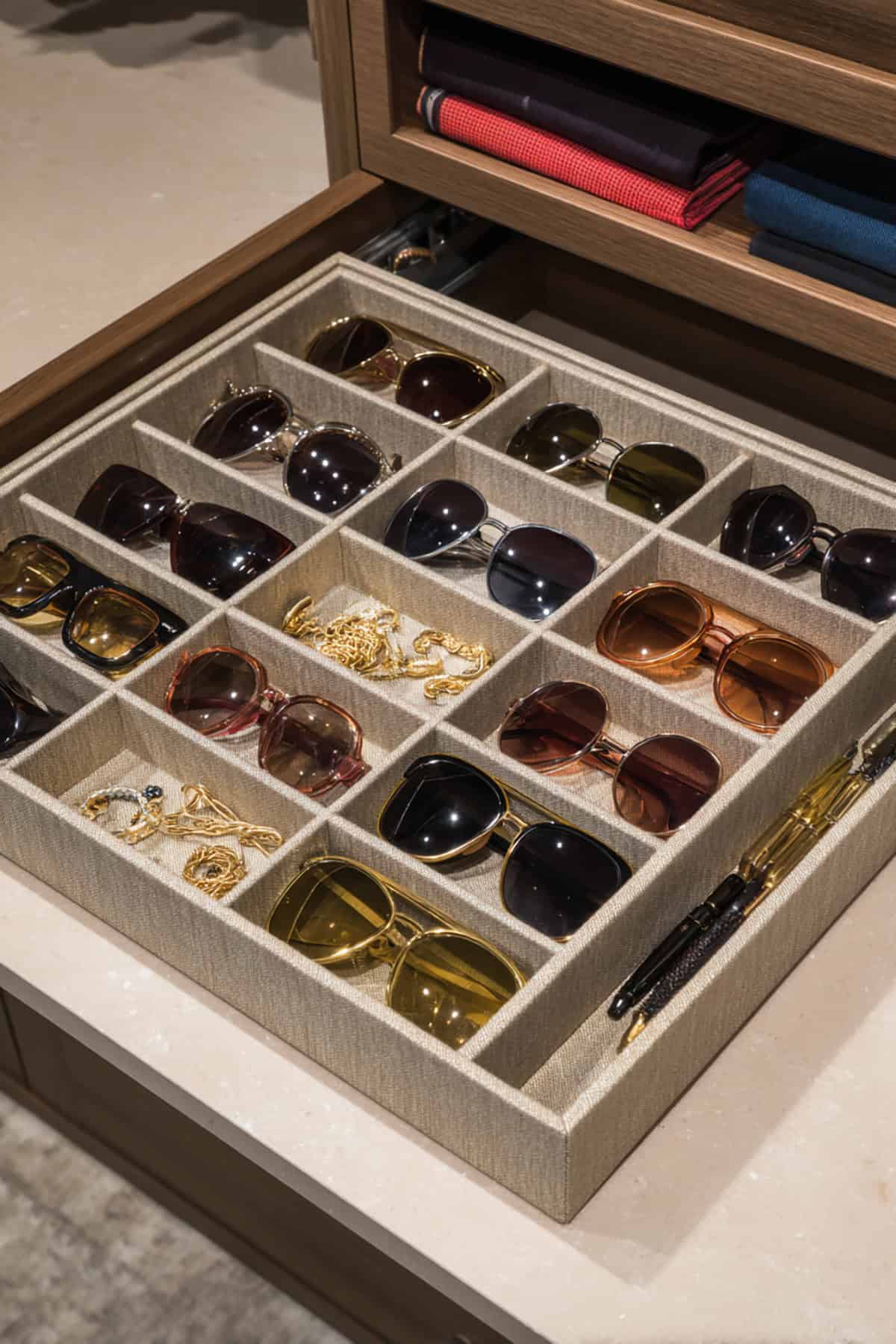 Pull Out Tray For Jewelry And Sunglasses