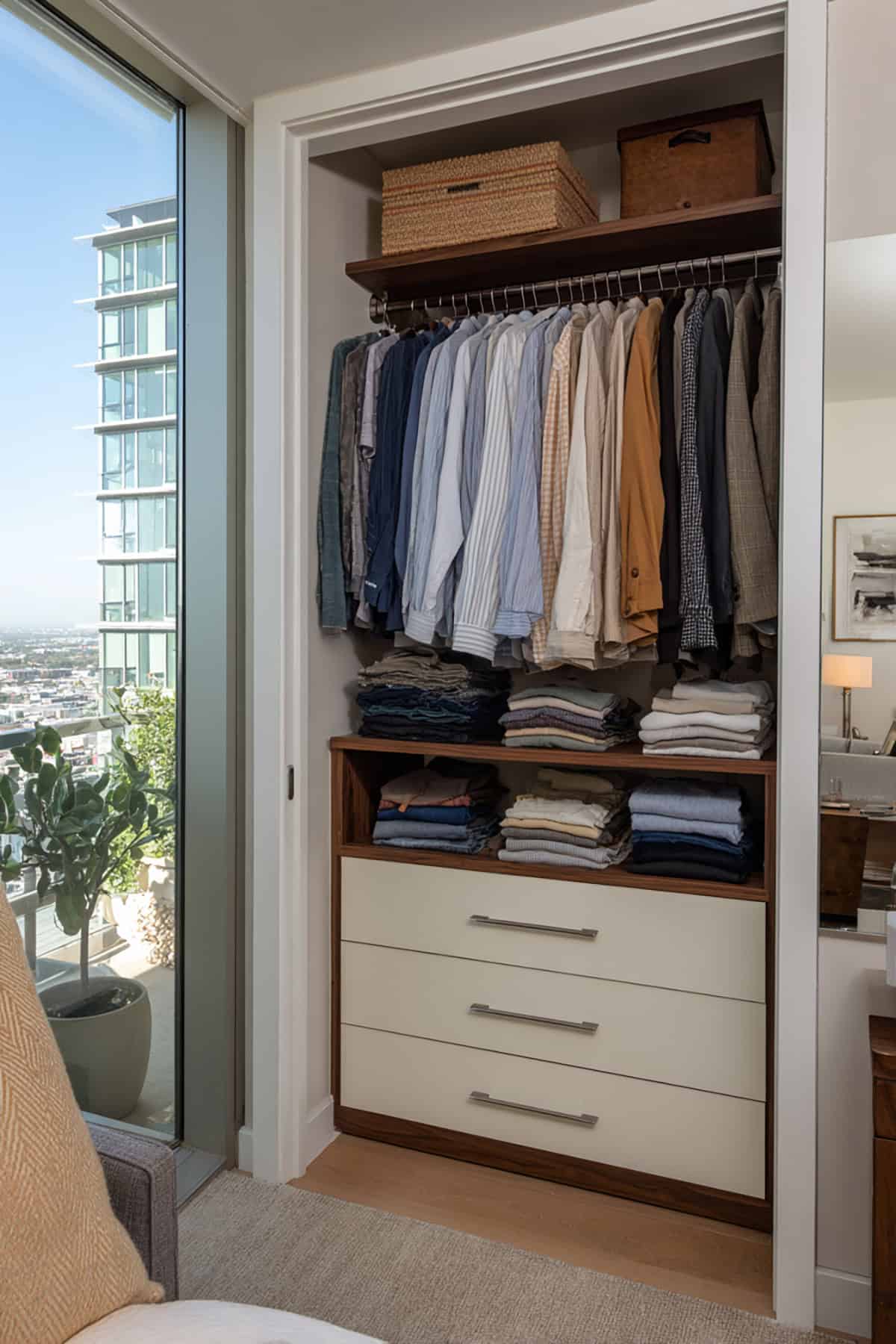 Small Dresser Inside A Closet