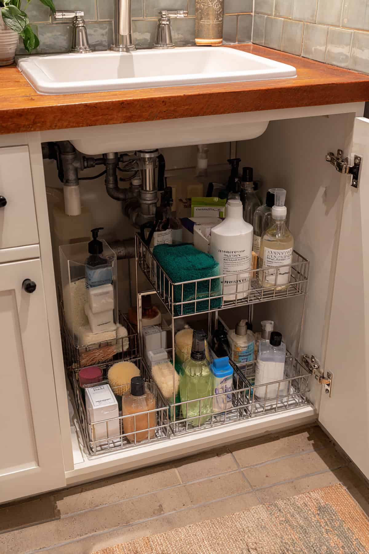 Under Sink Tiered Organizer