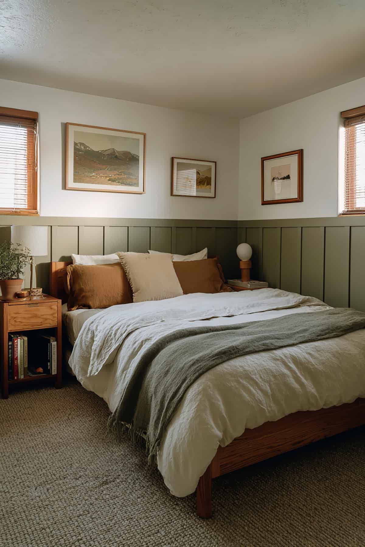 Wainscoting As Headboard Extension
