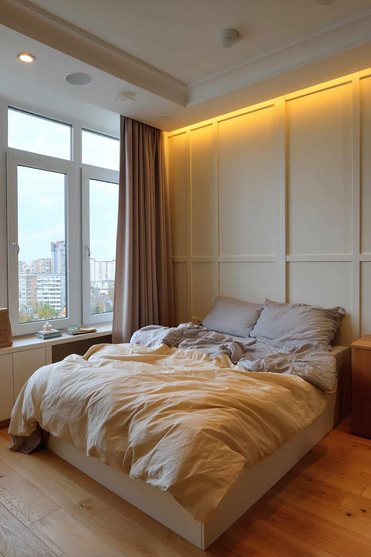 Wainscoting With Hidden LED Strip