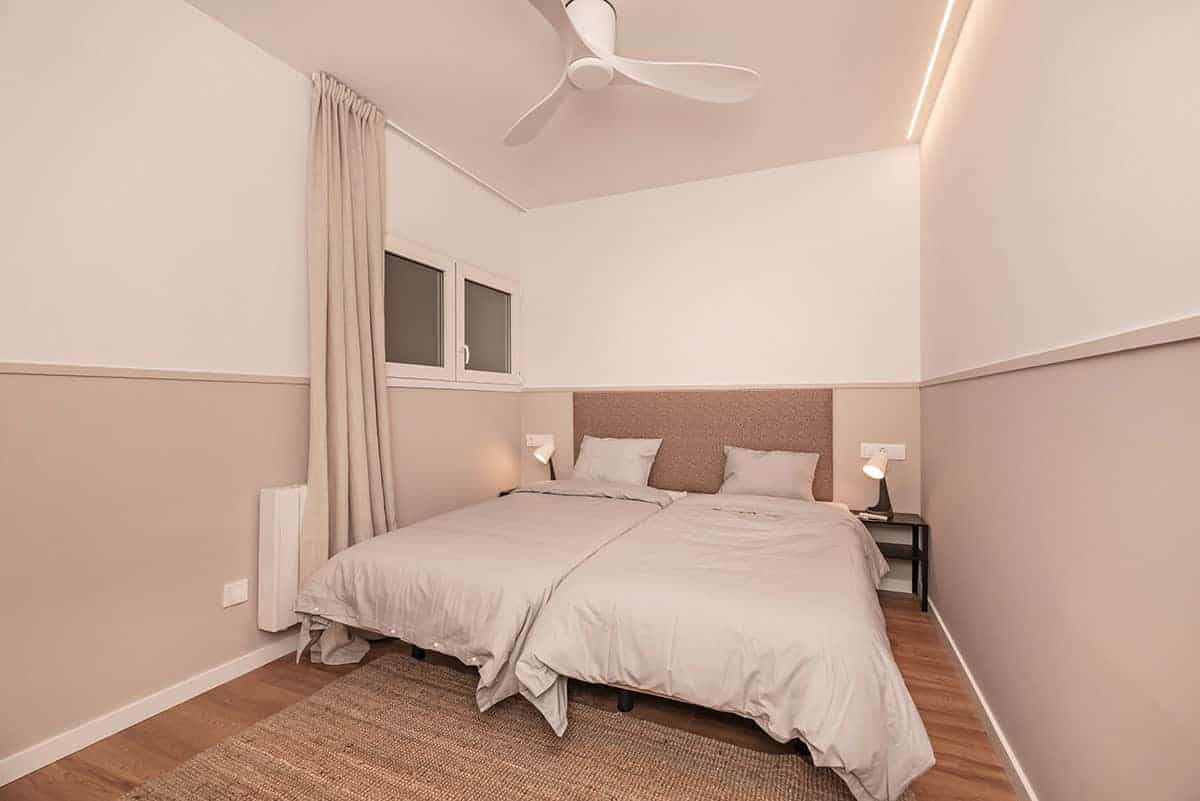 Warm Beige And Taupe Half Wall Split