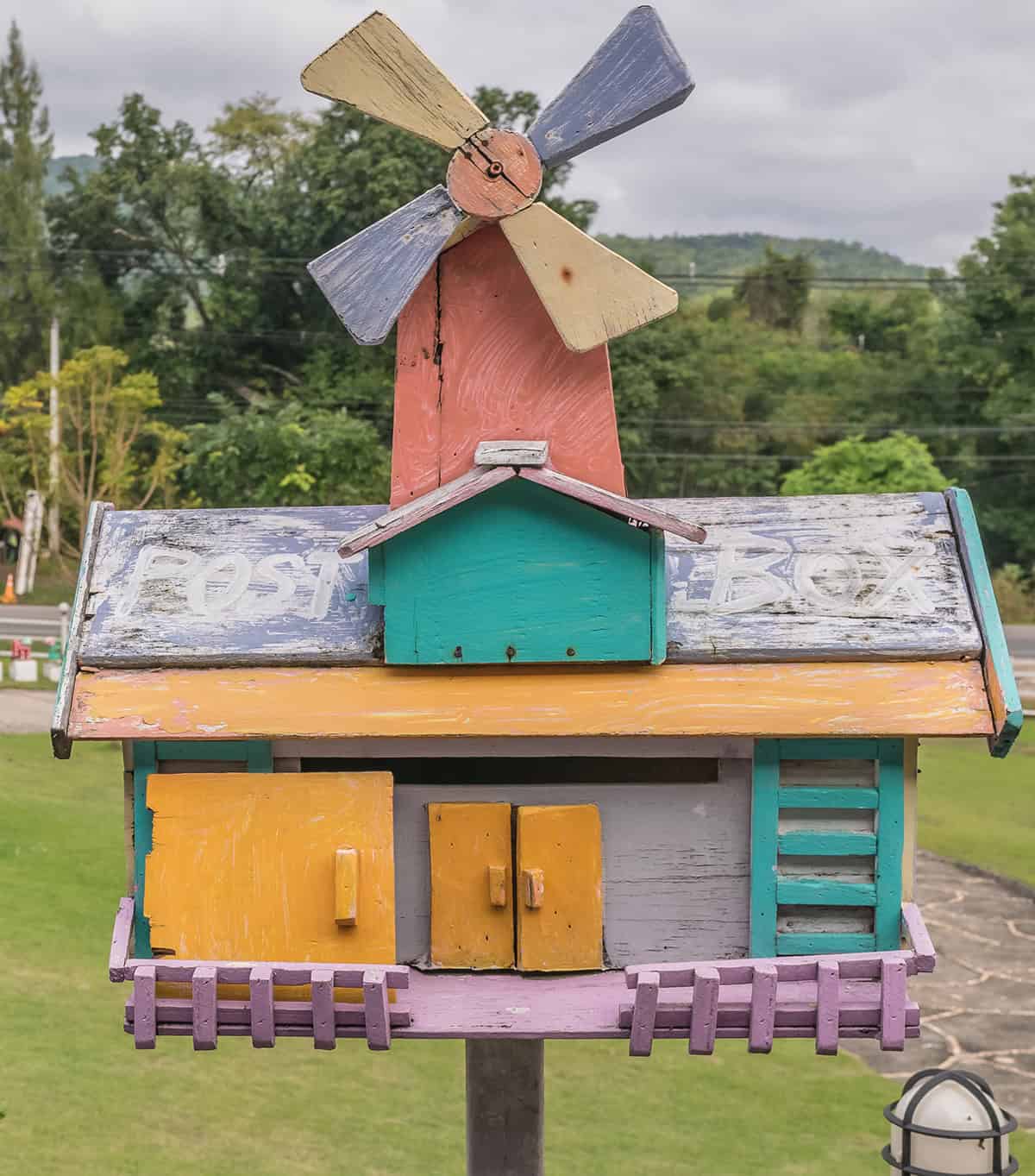 Windmill Topped Birdhouse
