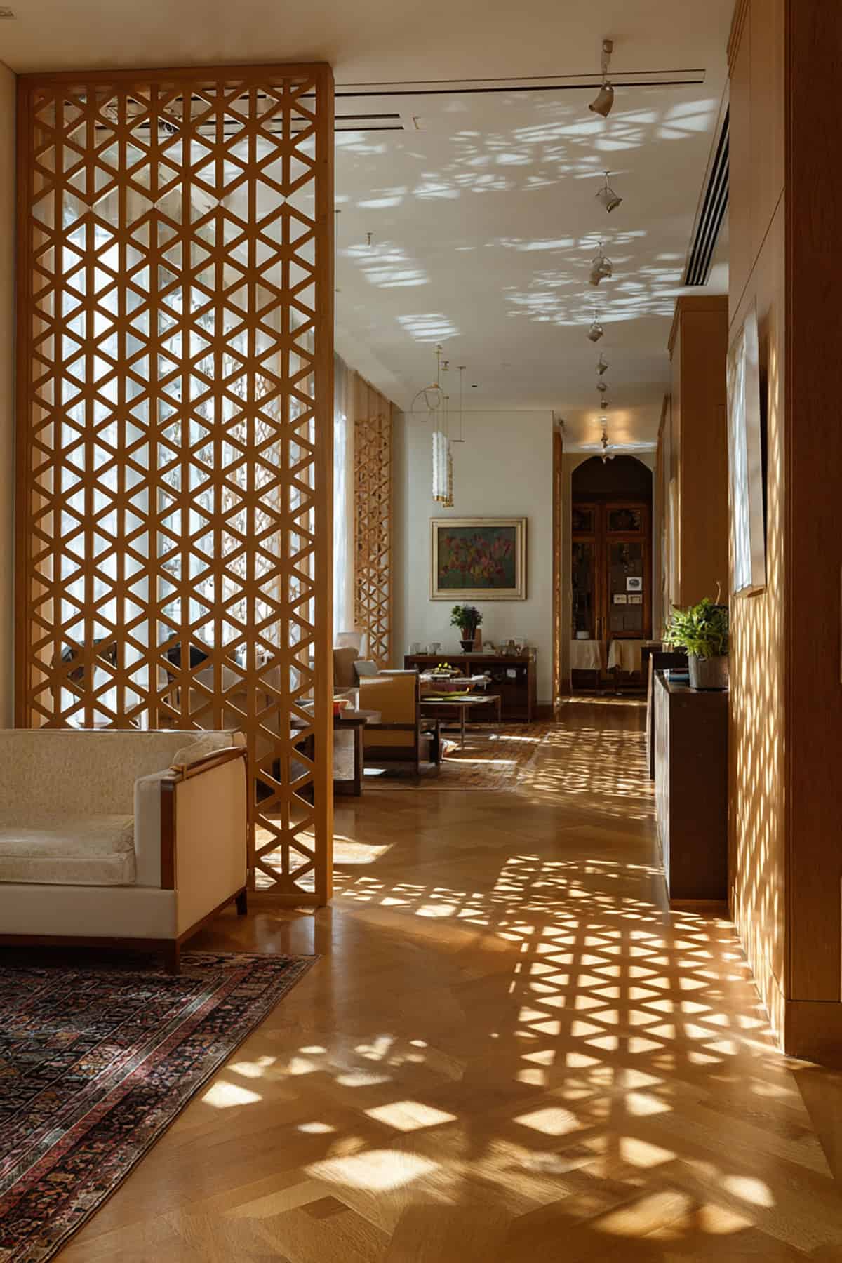 Wooden Lattice Screen 1