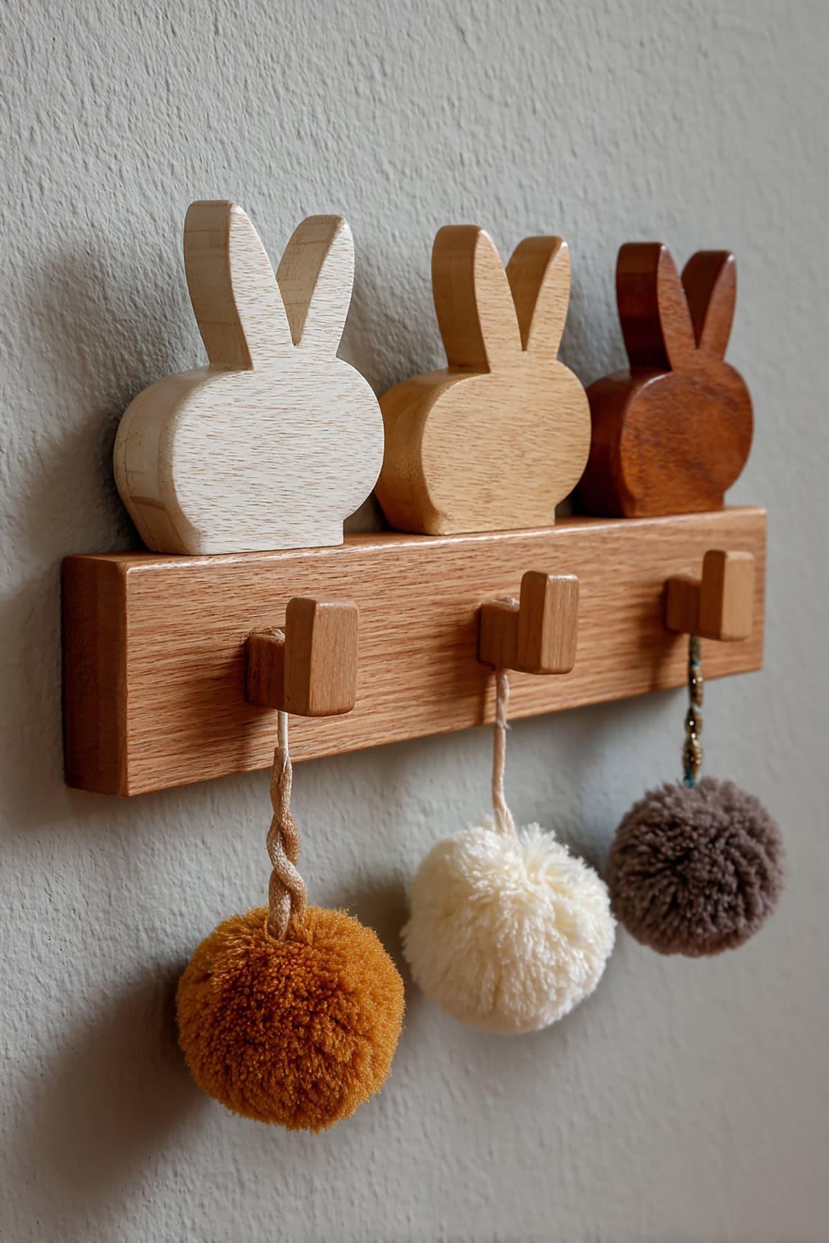 Bunny Tail Wall Hooks