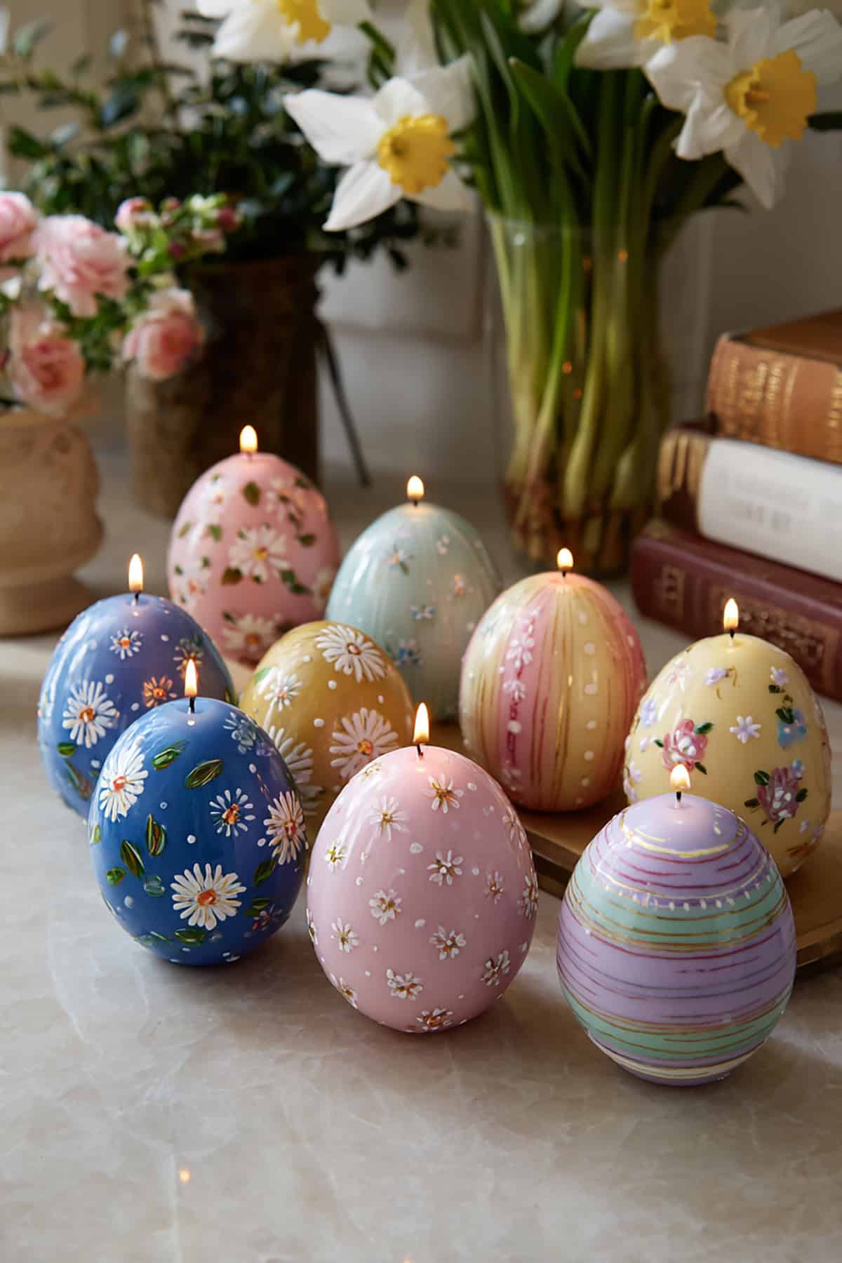 Decorative Easter Egg Candles