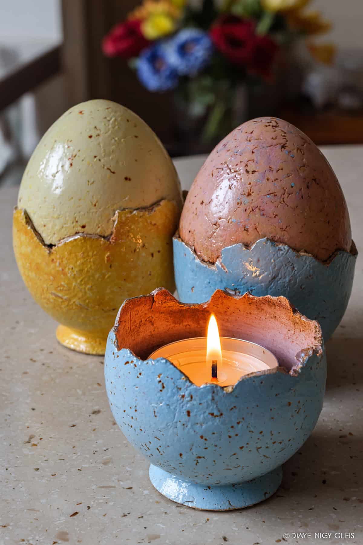 Easter Egg Candle Holders