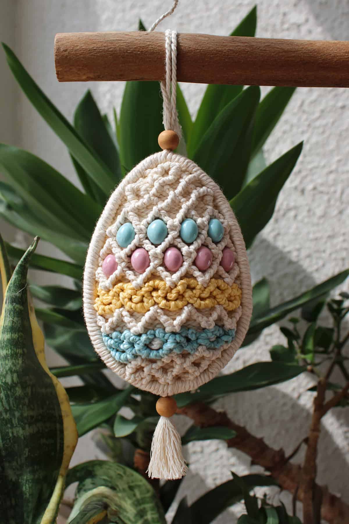 Easter Egg Macrame Hanging Decor