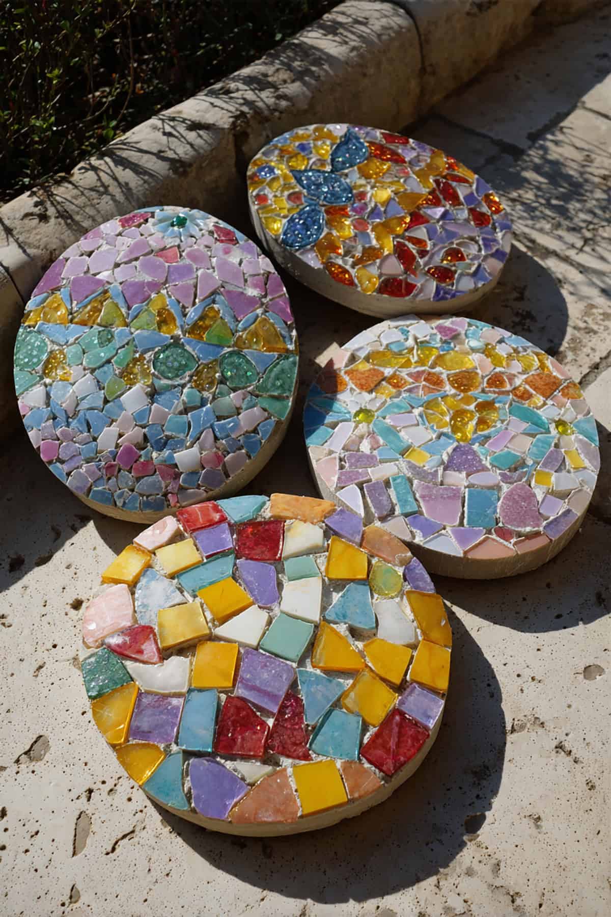 Easter Egg Mosaic Garden Stones