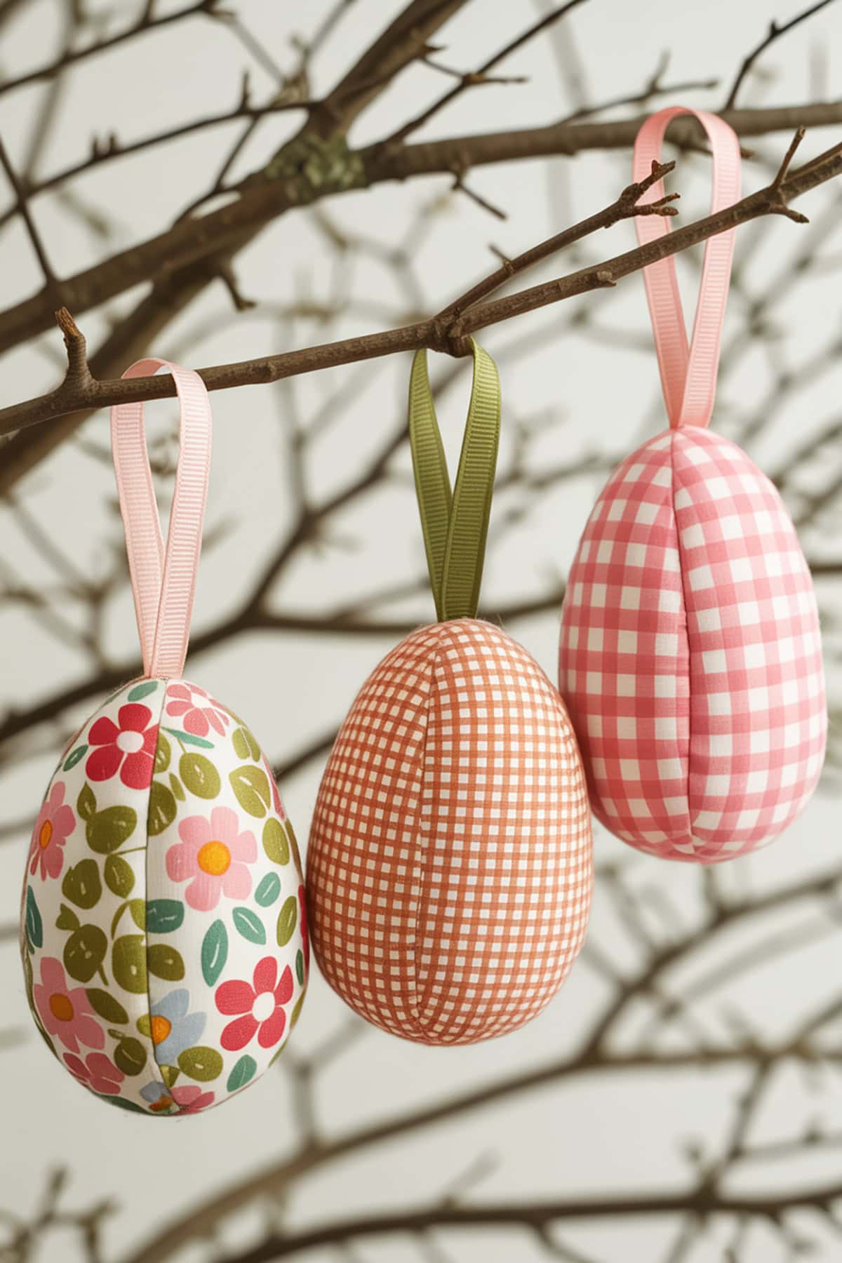 Fabric Easter Egg Ornaments