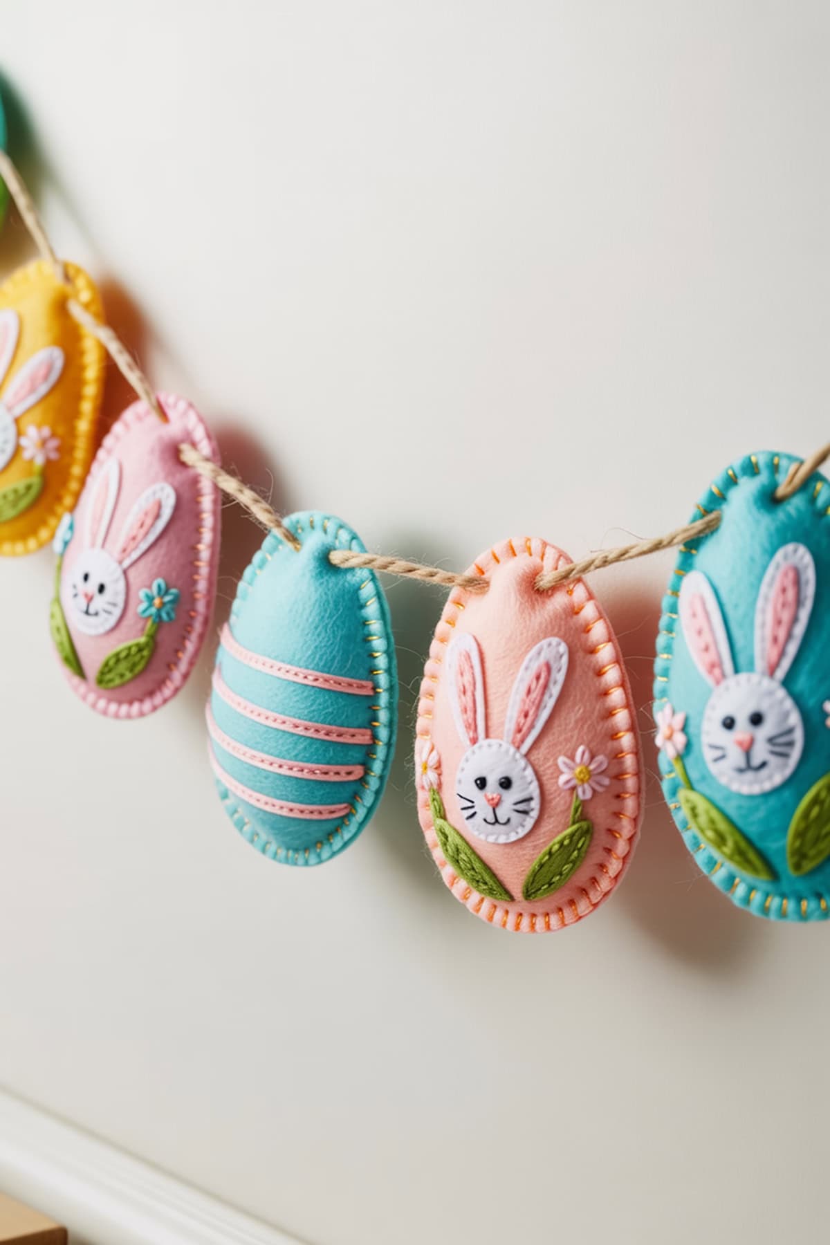 Felt Easter Egg Garland