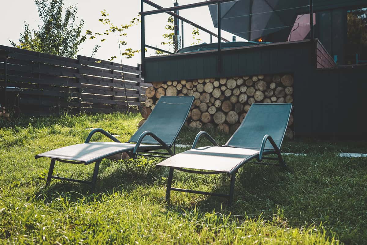 Firewood Stack Deck Skirting