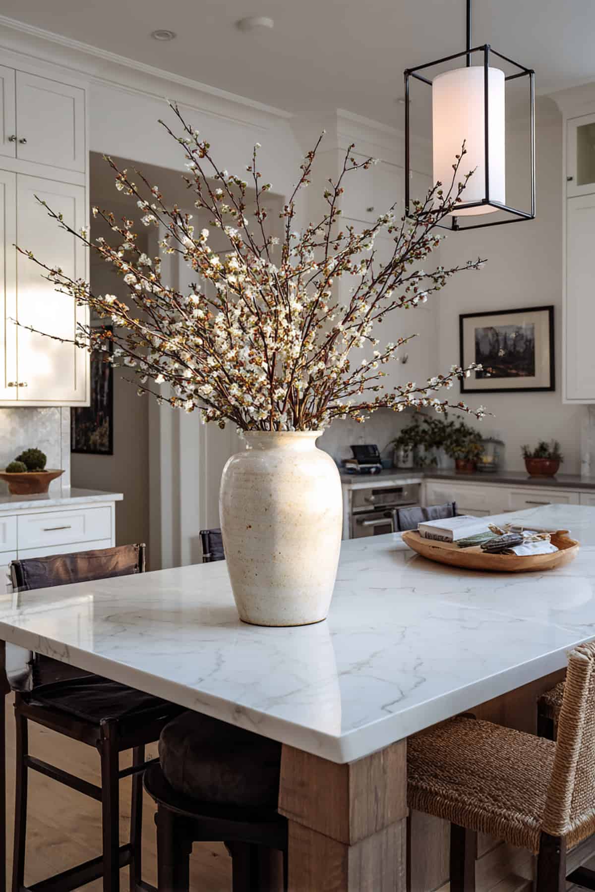 Large Statement Vase With Seasonal Branches