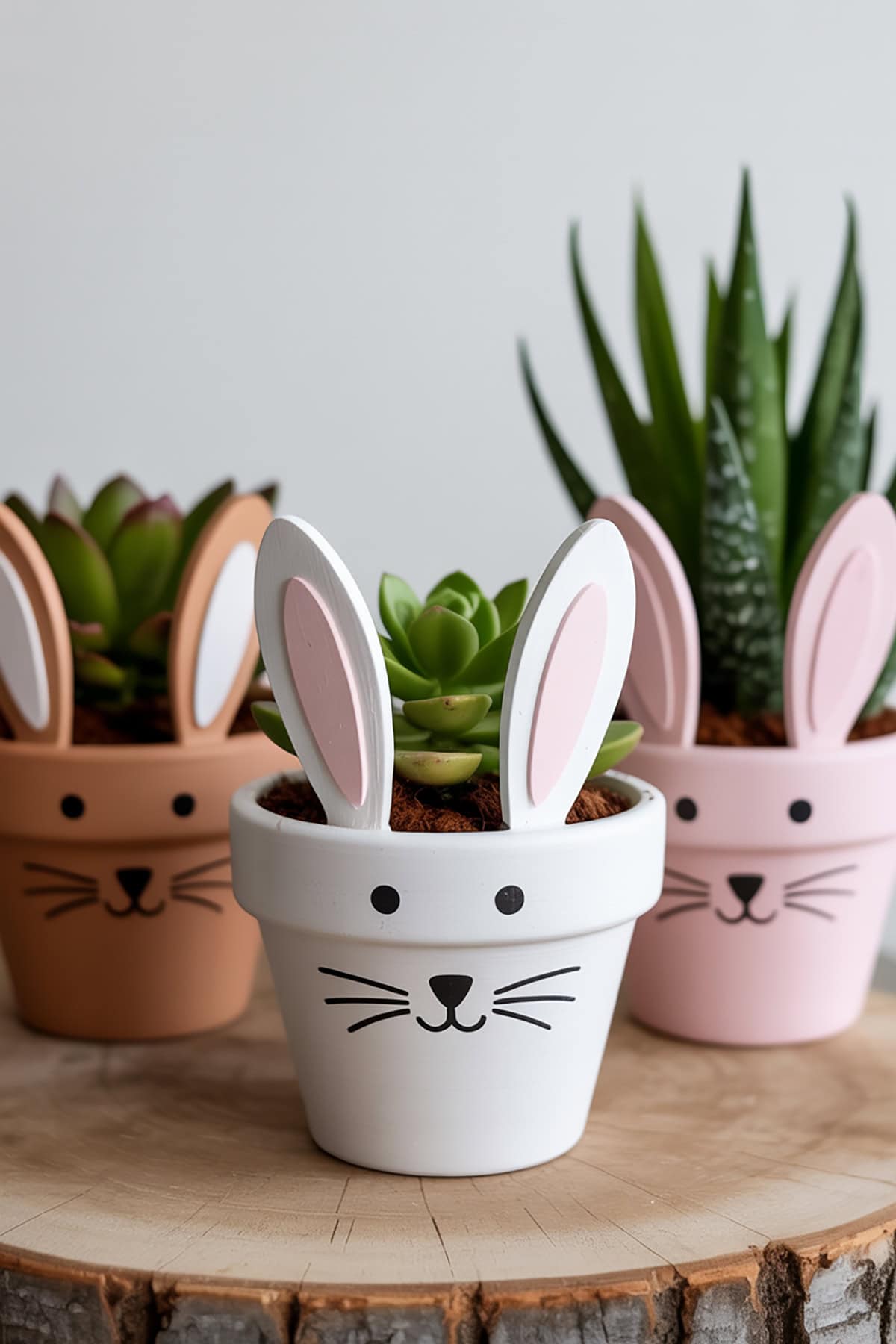 Mini Bunny Terracotta Planters