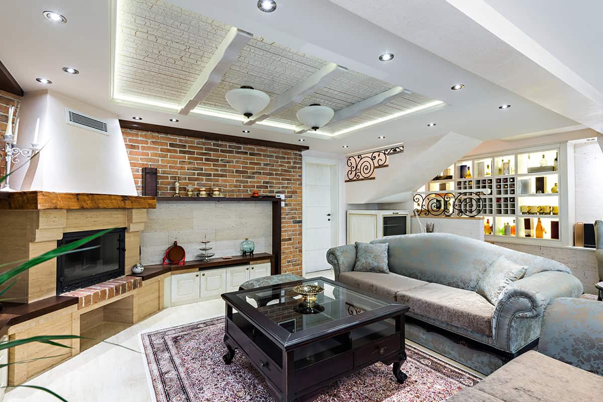 Modern Tray Ceiling with Lighting