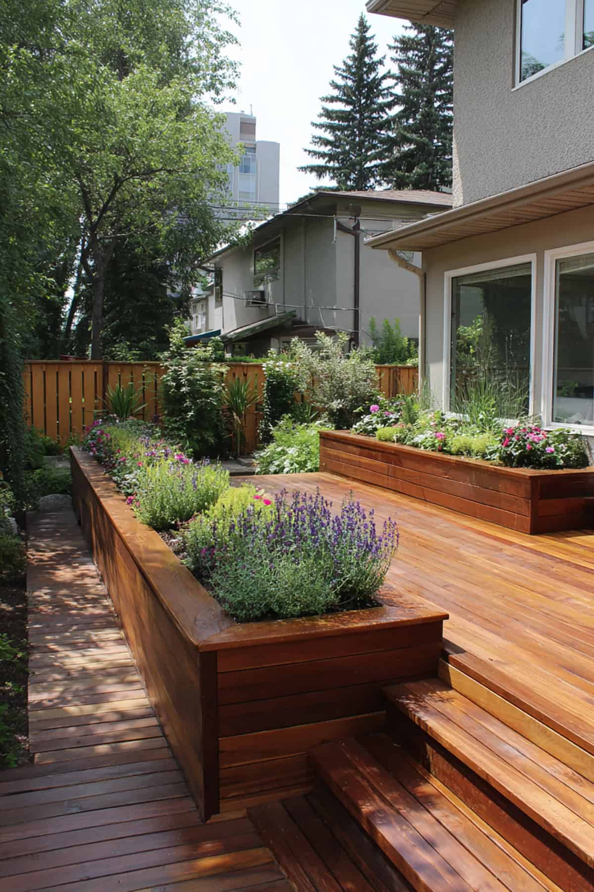 Planter Box Integrated Skirting