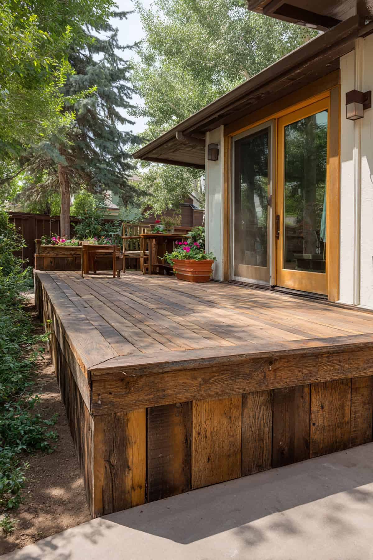 Reclaimed Wood Deck Skirting