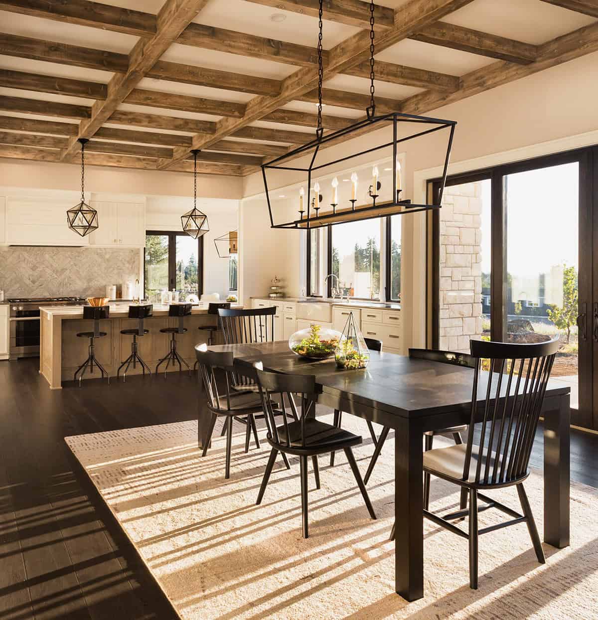 Rustic Wood Beam Ceiling