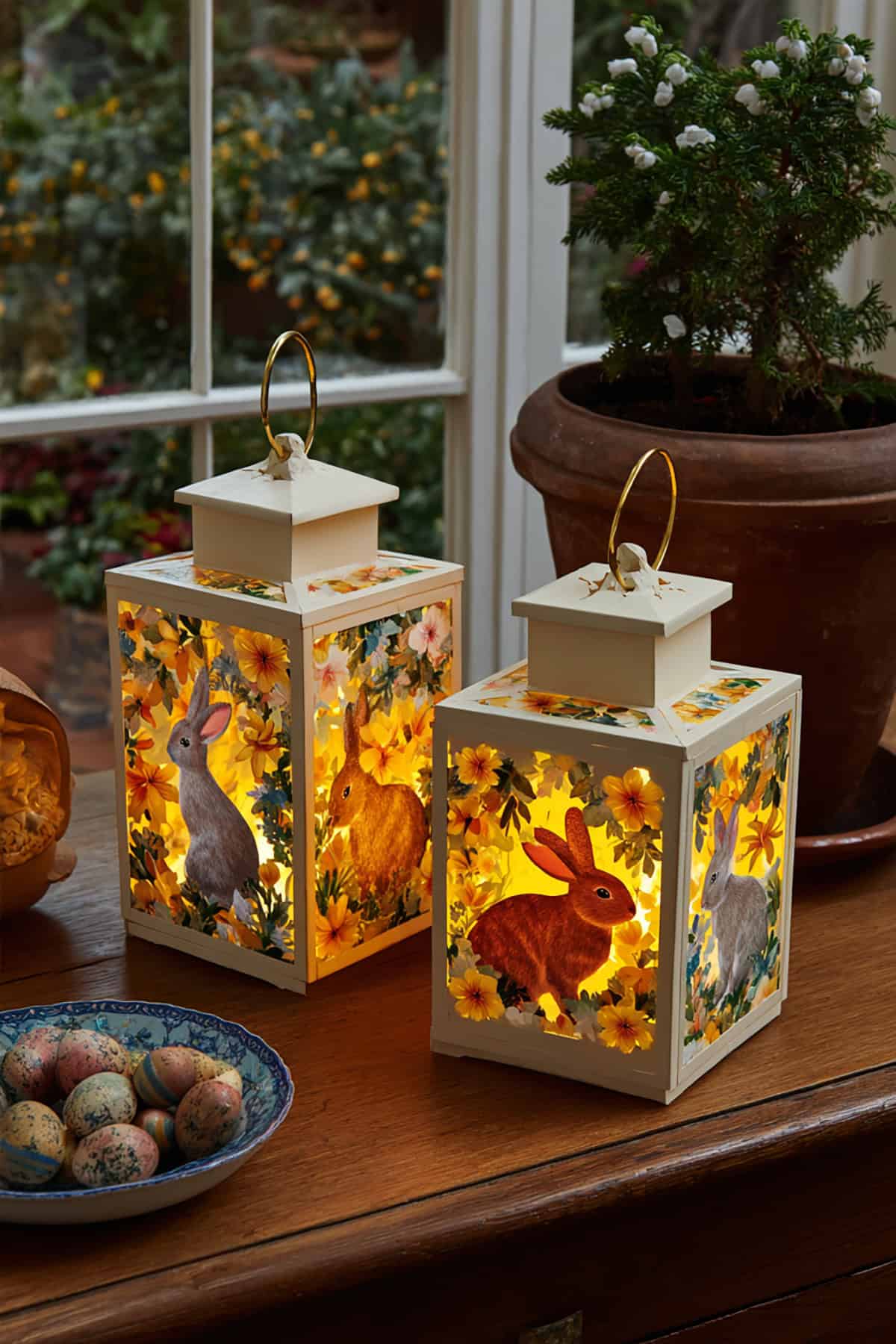 Spring Meadow Easter Lanterns