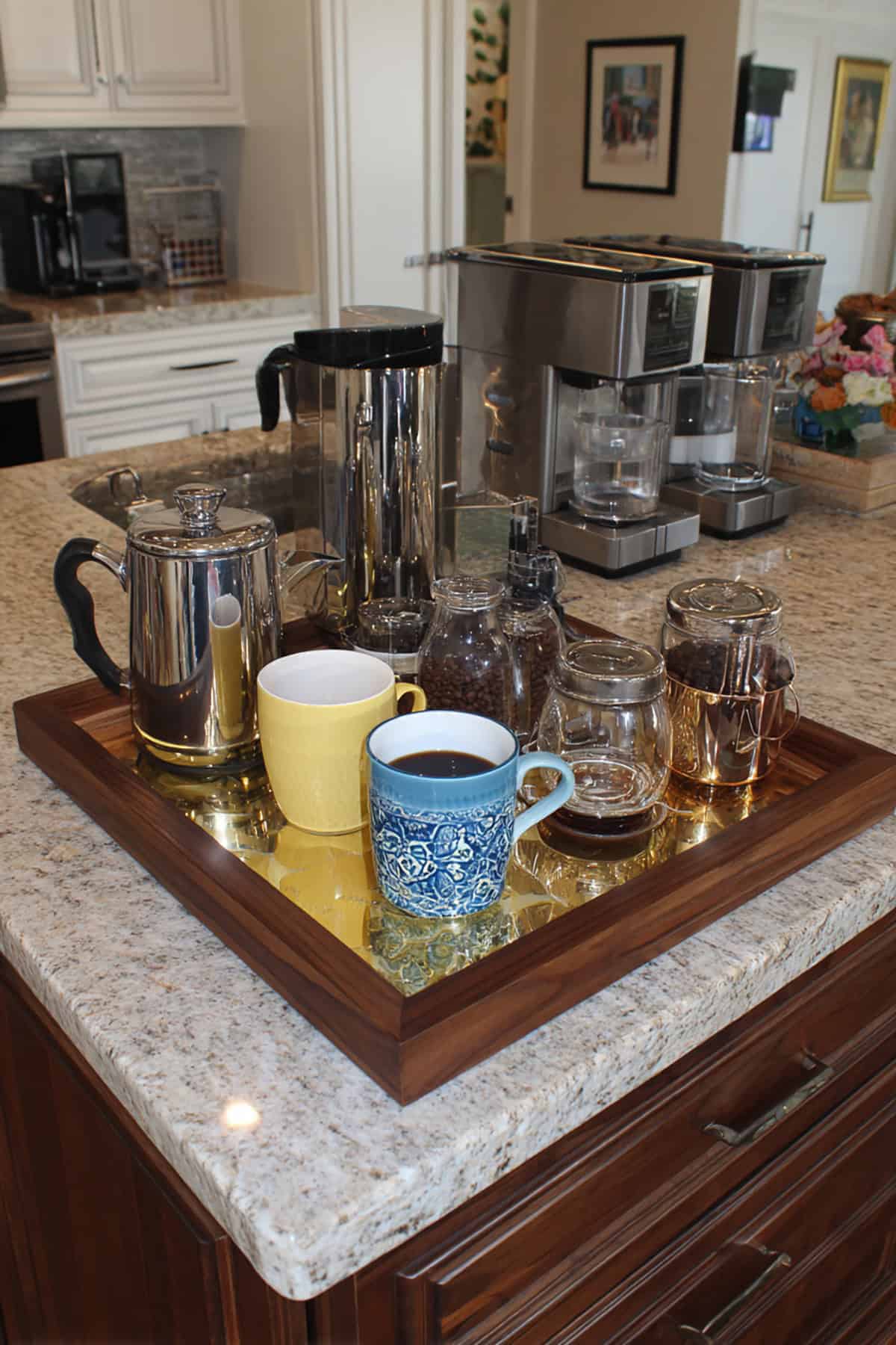 Tray With Coffee Station